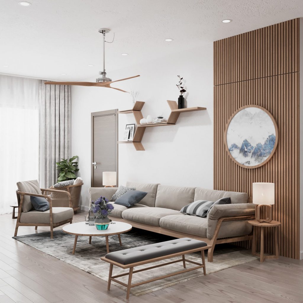 Nội thất hiện đại sang trọng có hương vị châu Á
