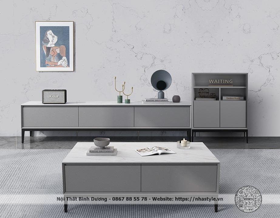 Combo kệ Tivi và bàn trà 005S