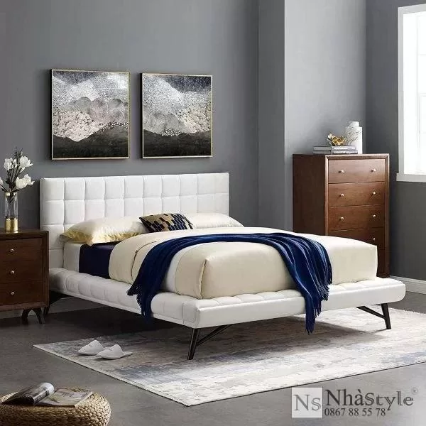 Giường Bọc Nệm Khuyến Mãi 1008S