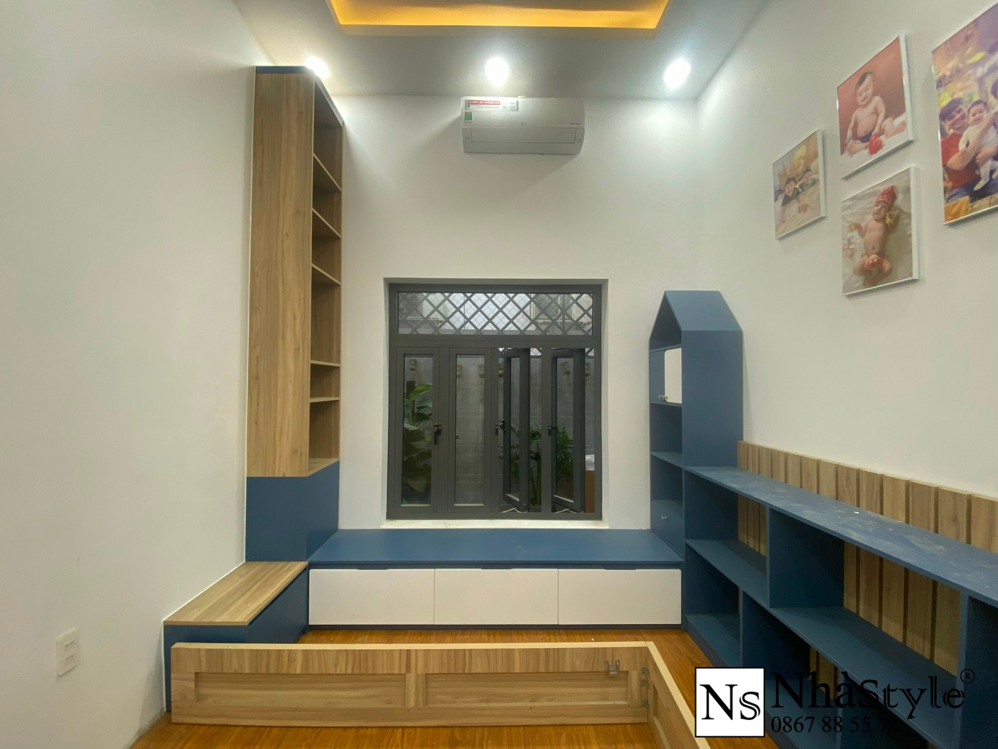 Bệ Ngồi cửa sổ và Kệ để đồ chơi - Phòng Trẻ Em