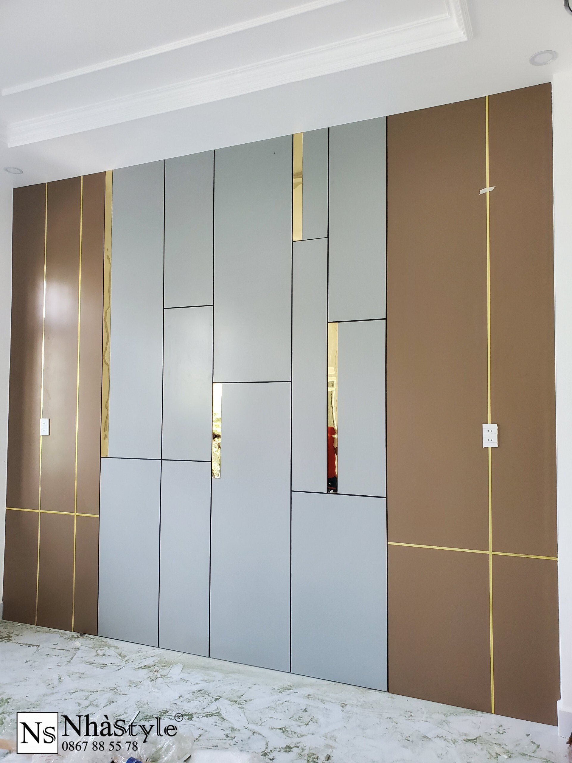 Nội Thất Thủ Dầu Một Hoàn Thiện - Nhà Phố - Vach Op Trang Tri Phong Ngu