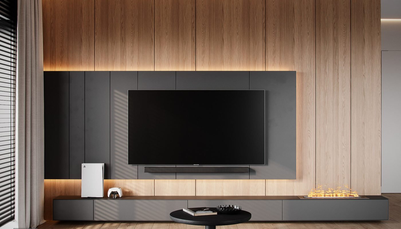 Vách kệ tivi gỗ - đơn giản, hiện đại, tô điểm không gian phòng khách