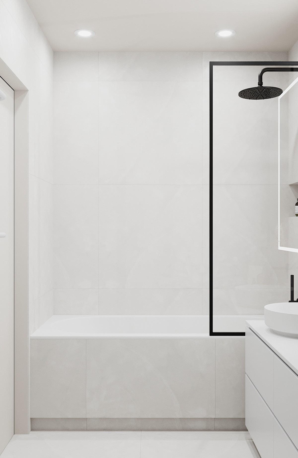 phòng tắm nội thất phong cách minimalism