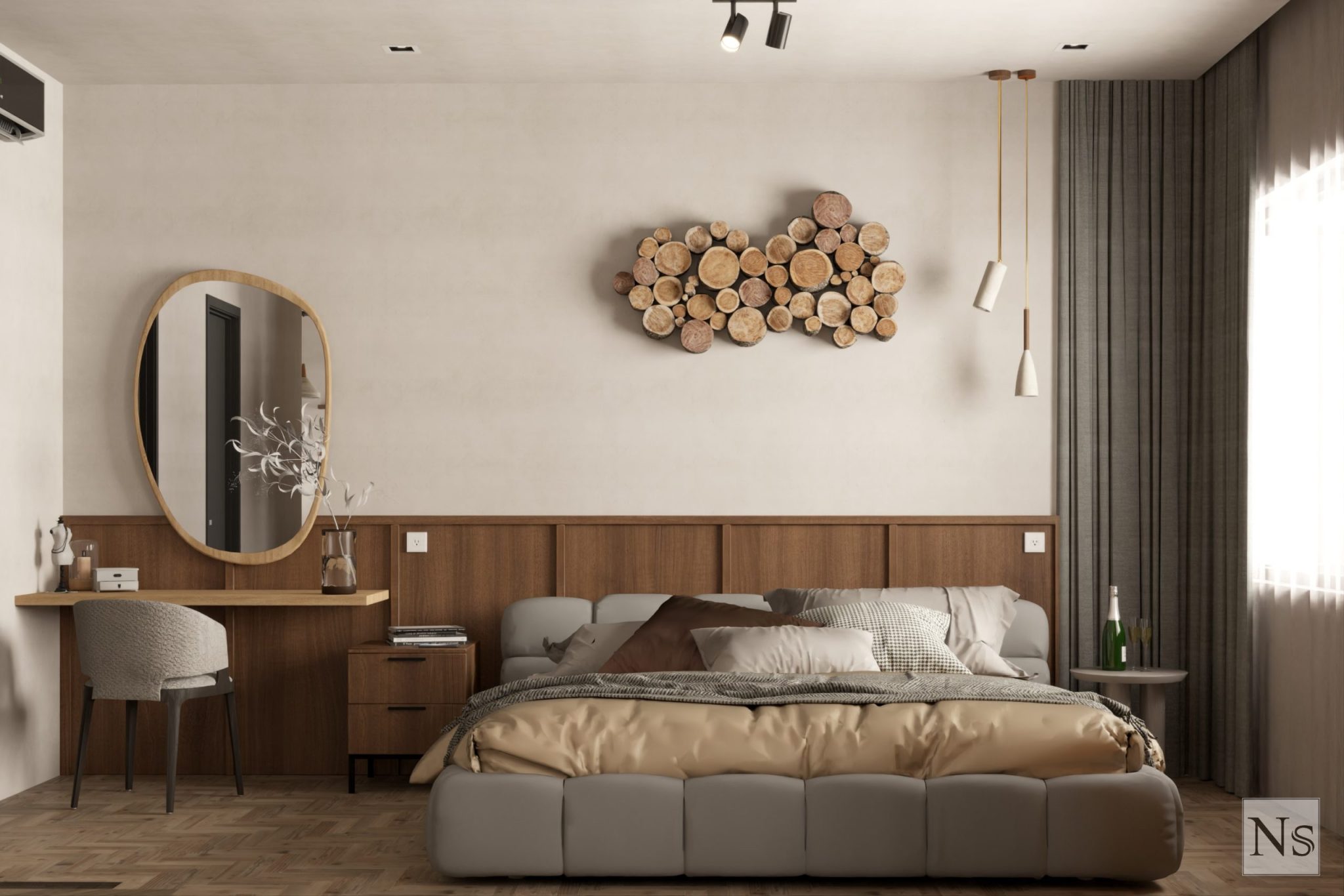 Lumiere Boulevard Q9 - thiết kế thi công nội thất 2 phòng ngủ