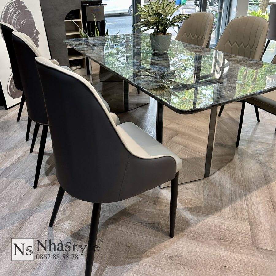 Bàn ghế ăn khuyến mãi 176S Bàn 1m8 kèm 6 ghế