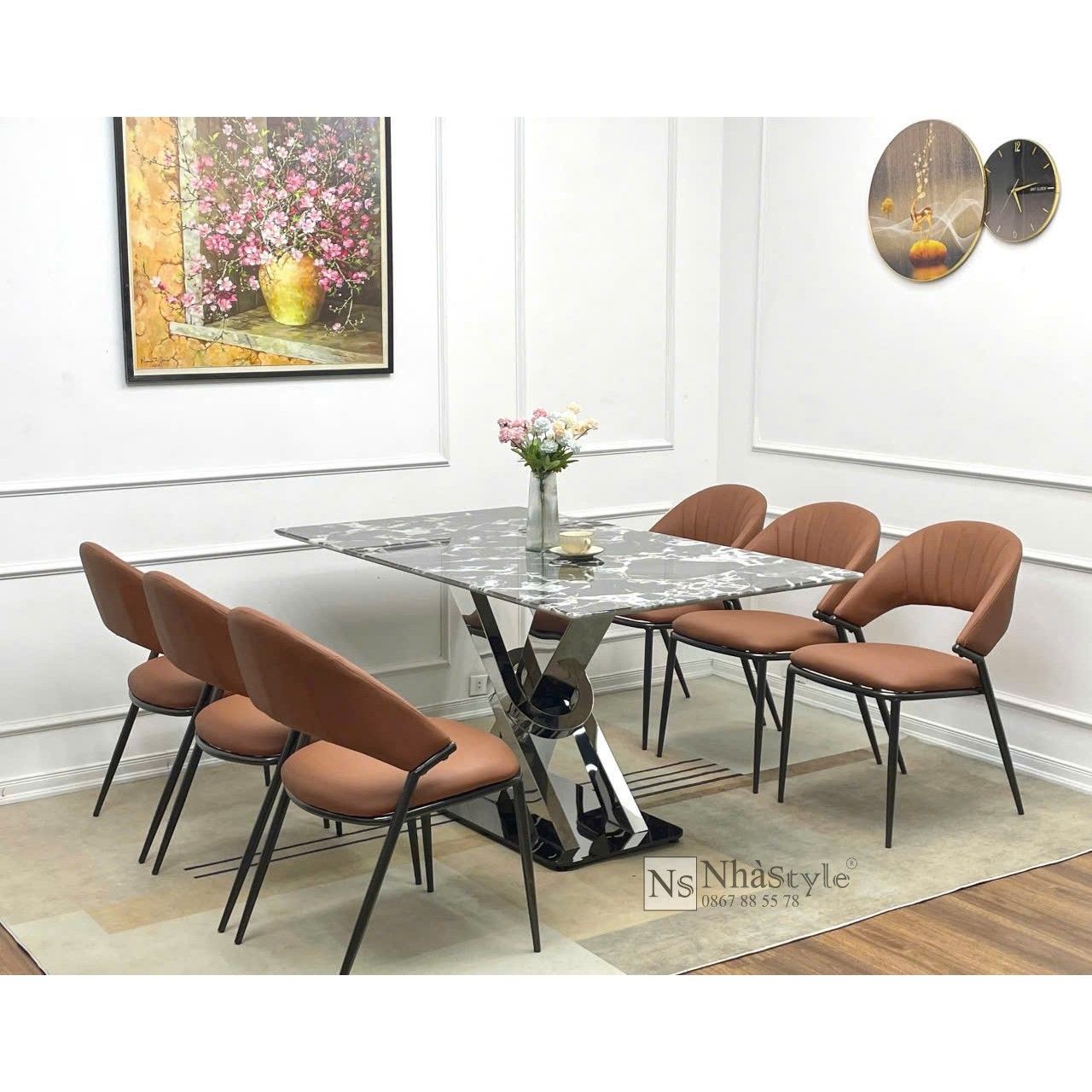 Ghế ăn hiện đại giá rẻ 101S - ban an 6 ghe