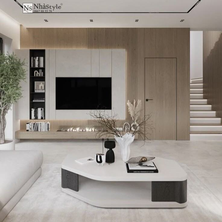 Kệ tivi vách trang trí 003S