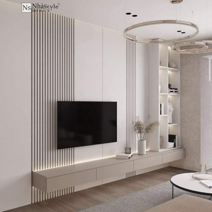 Kệ tivi vách trang trí 022S