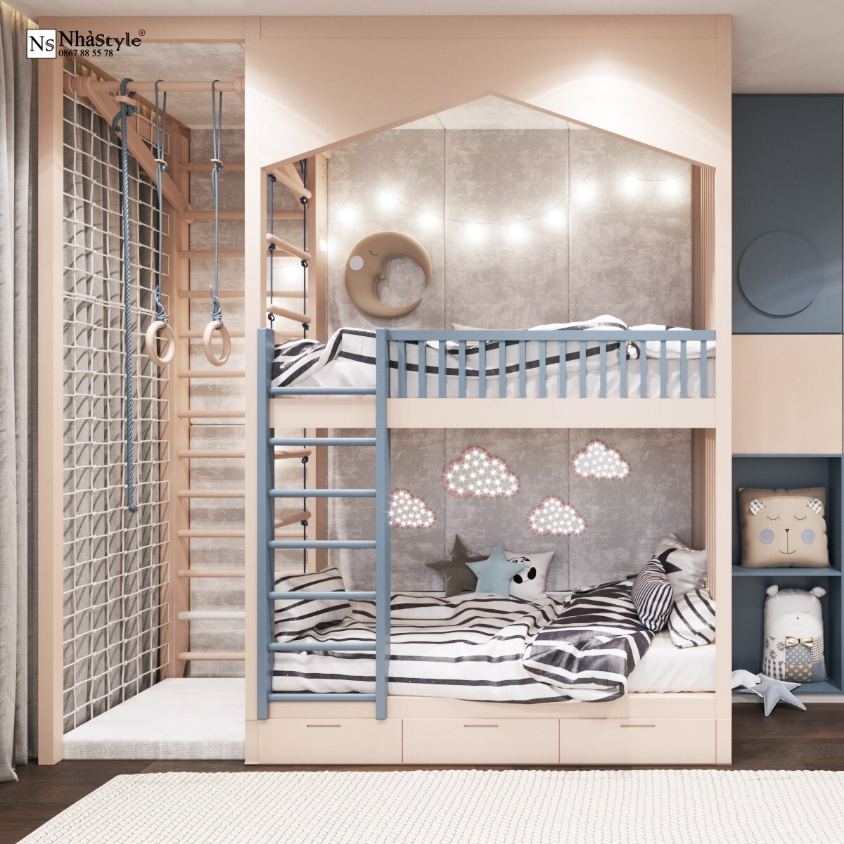 Giường Tầng Trẻ Em 234S